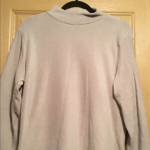Tan mock neck long sleeve top